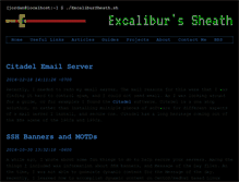 Tablet Screenshot of excalibursheath.com